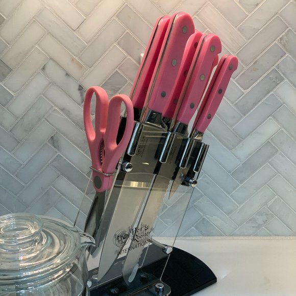 Barbie-pink Seven-piece Kitchen cutlery set from Hen & Rooster-New in Box - Picture 11 of 12